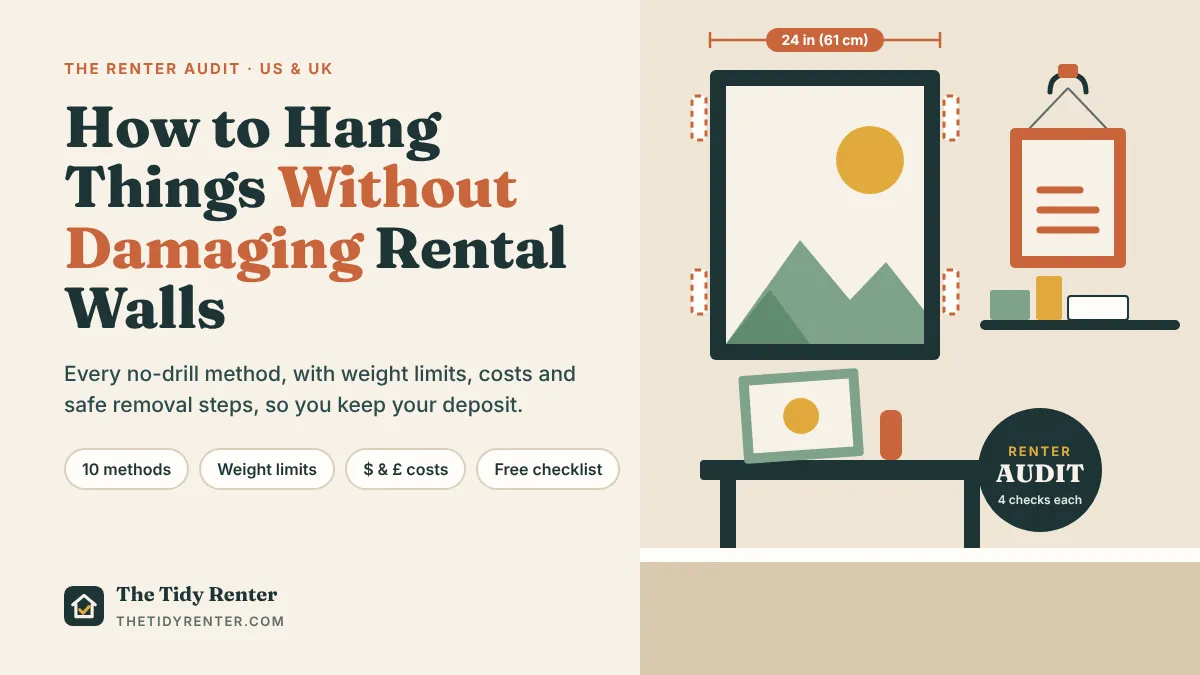 How to Hang Things Without Damaging Rental Walls